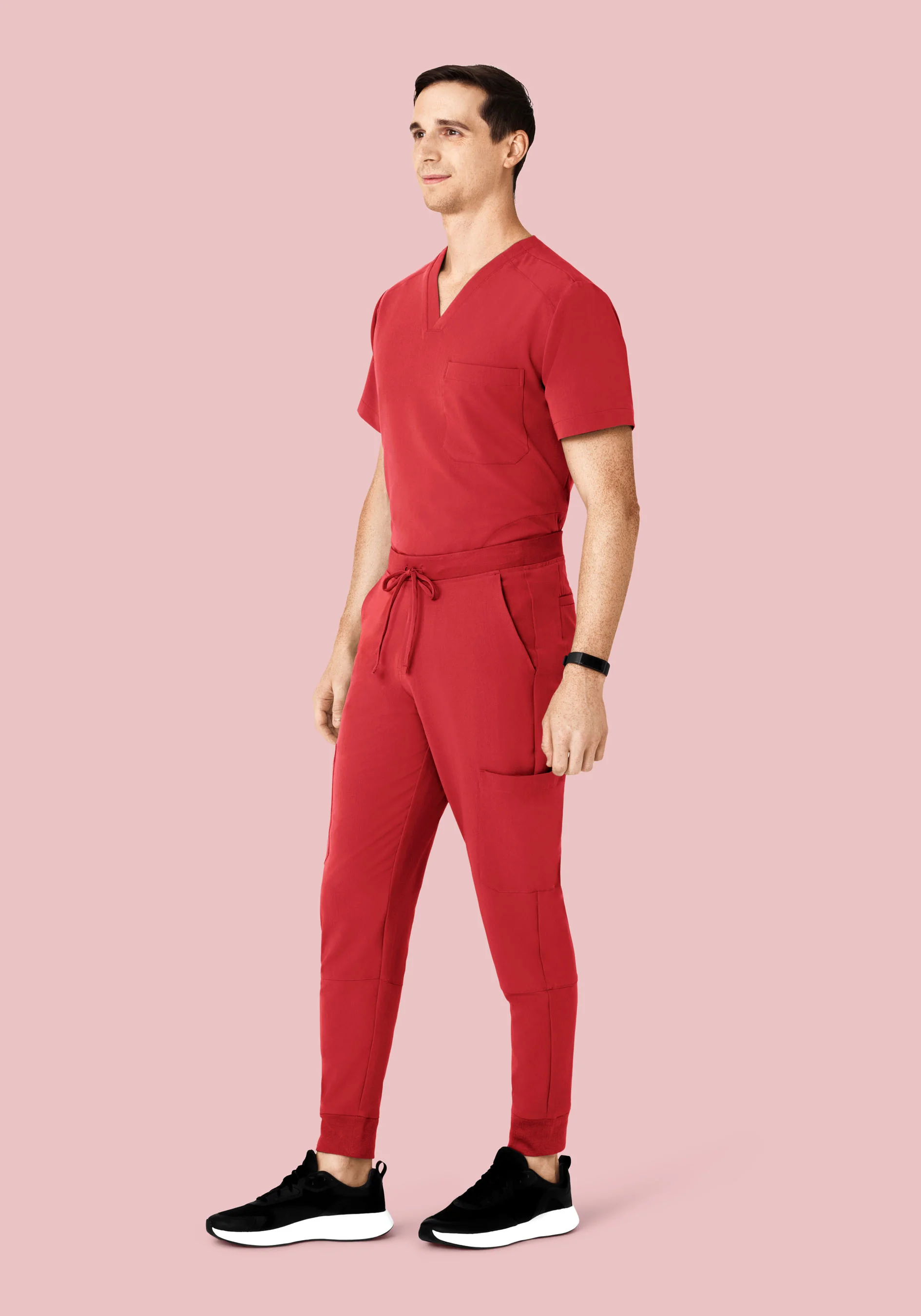 7 Pocket Joggers Cranberry - Image 3