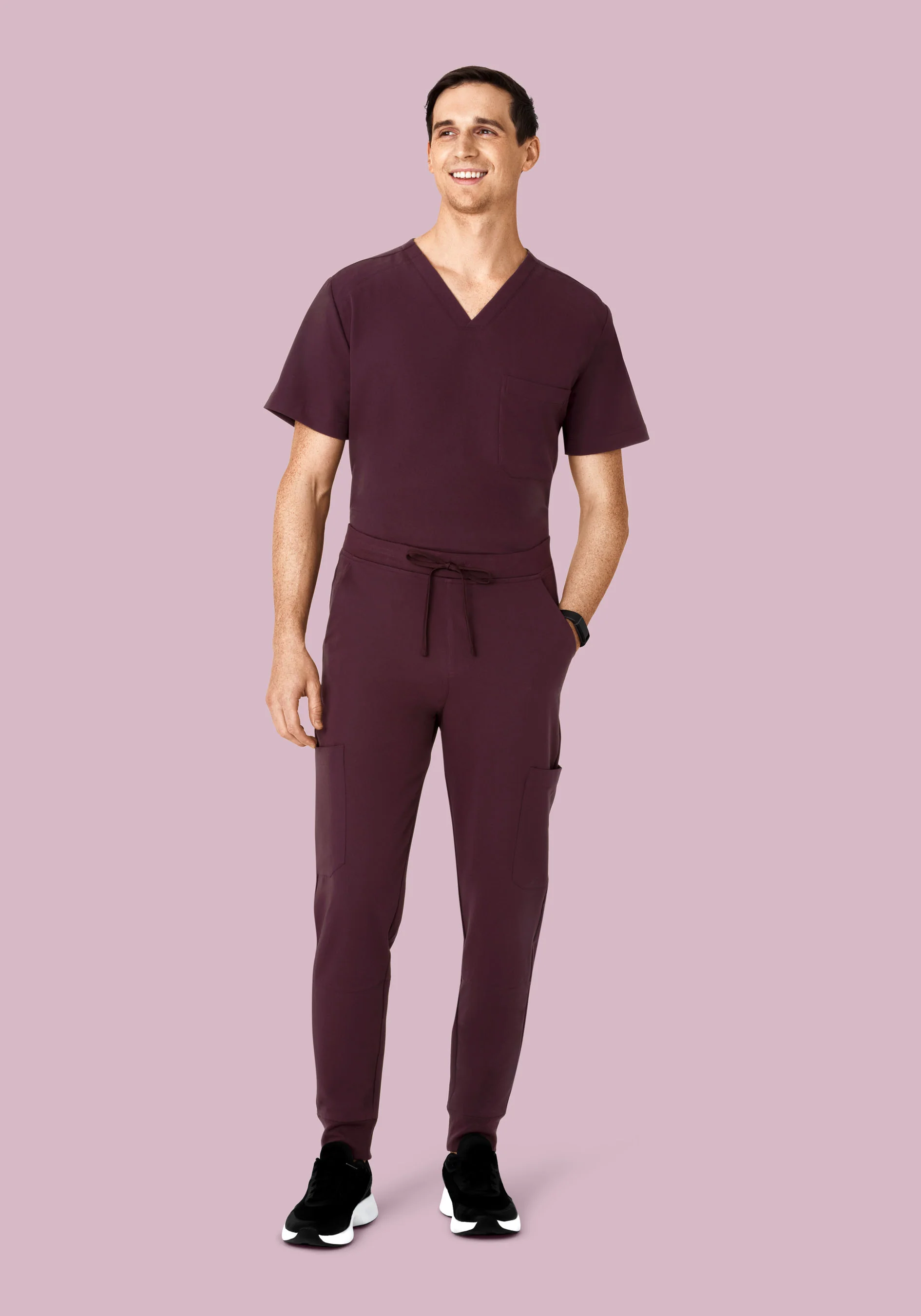 7 Pocket Joggers Merlot - Image 2