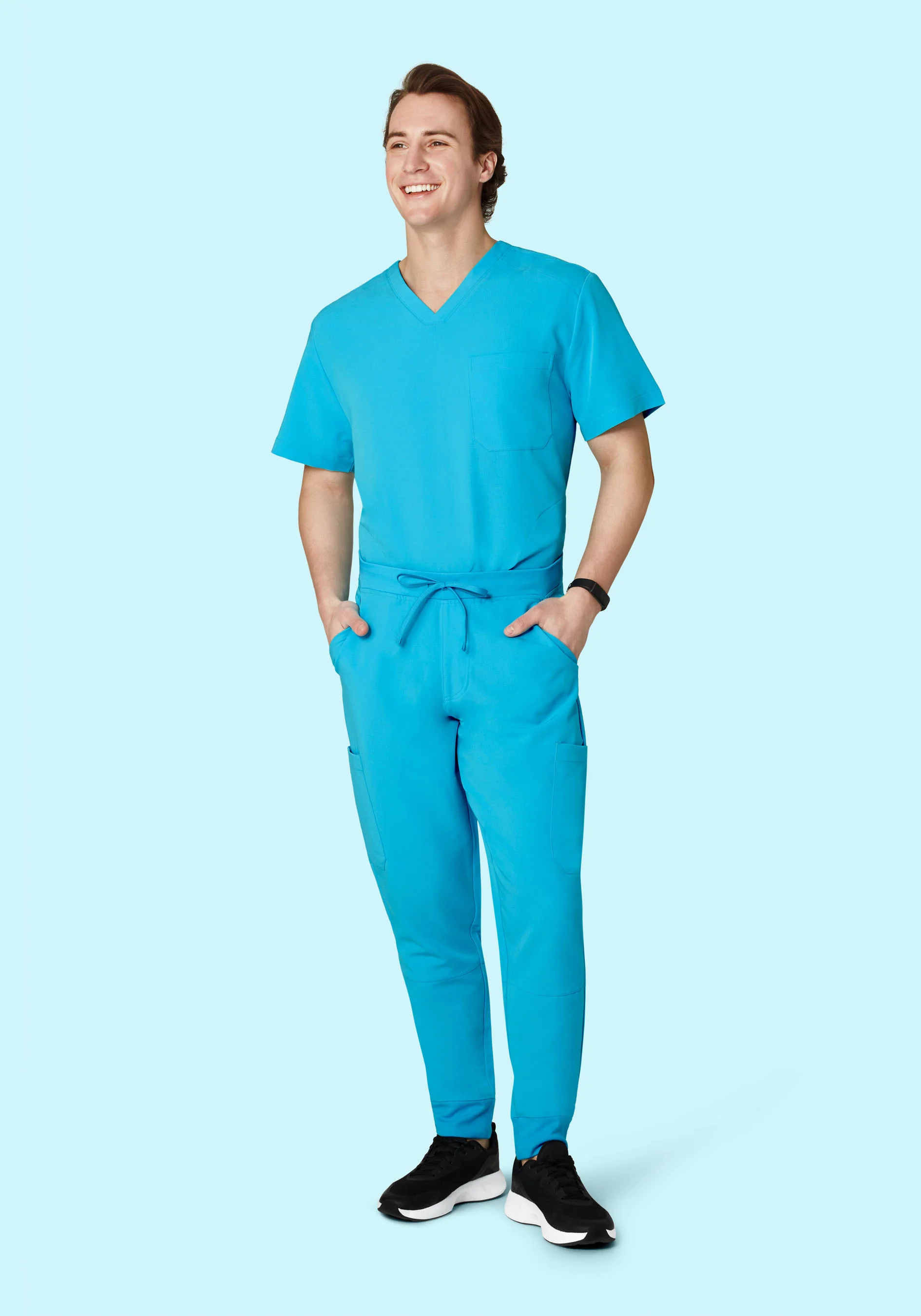 7 Pocket Joggers Pacific Blue - Image 2