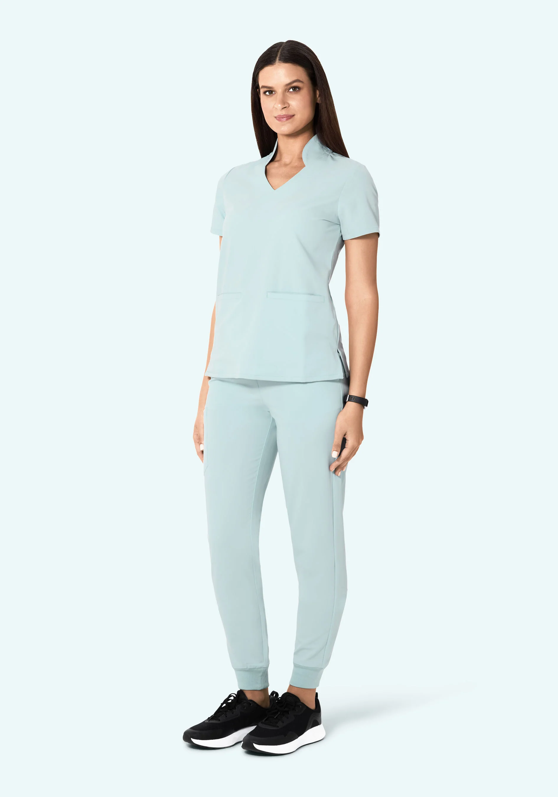 Multi Wear Collar Top Sky - Image 3