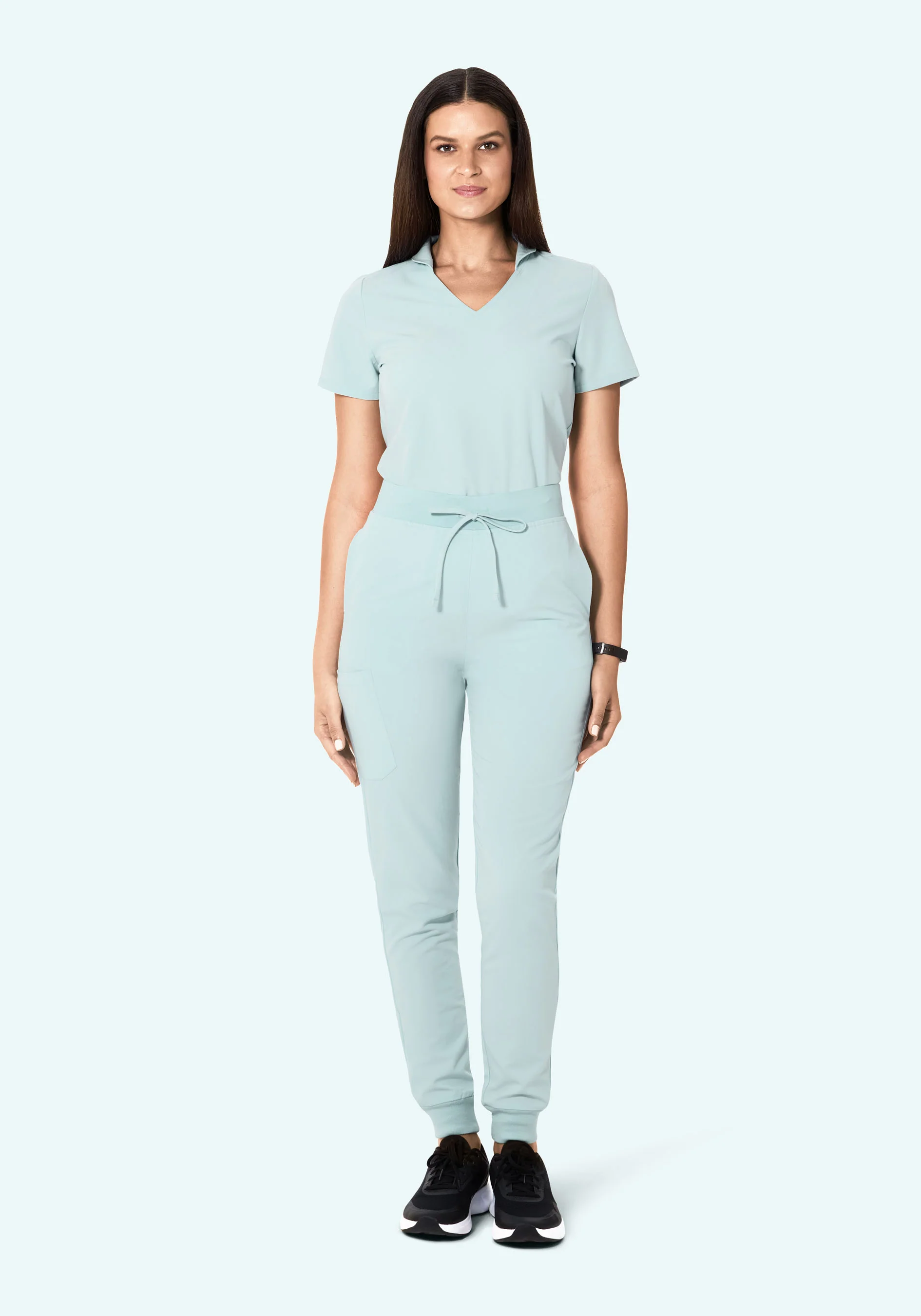 Multi Wear Collar Top Sky - Image 4