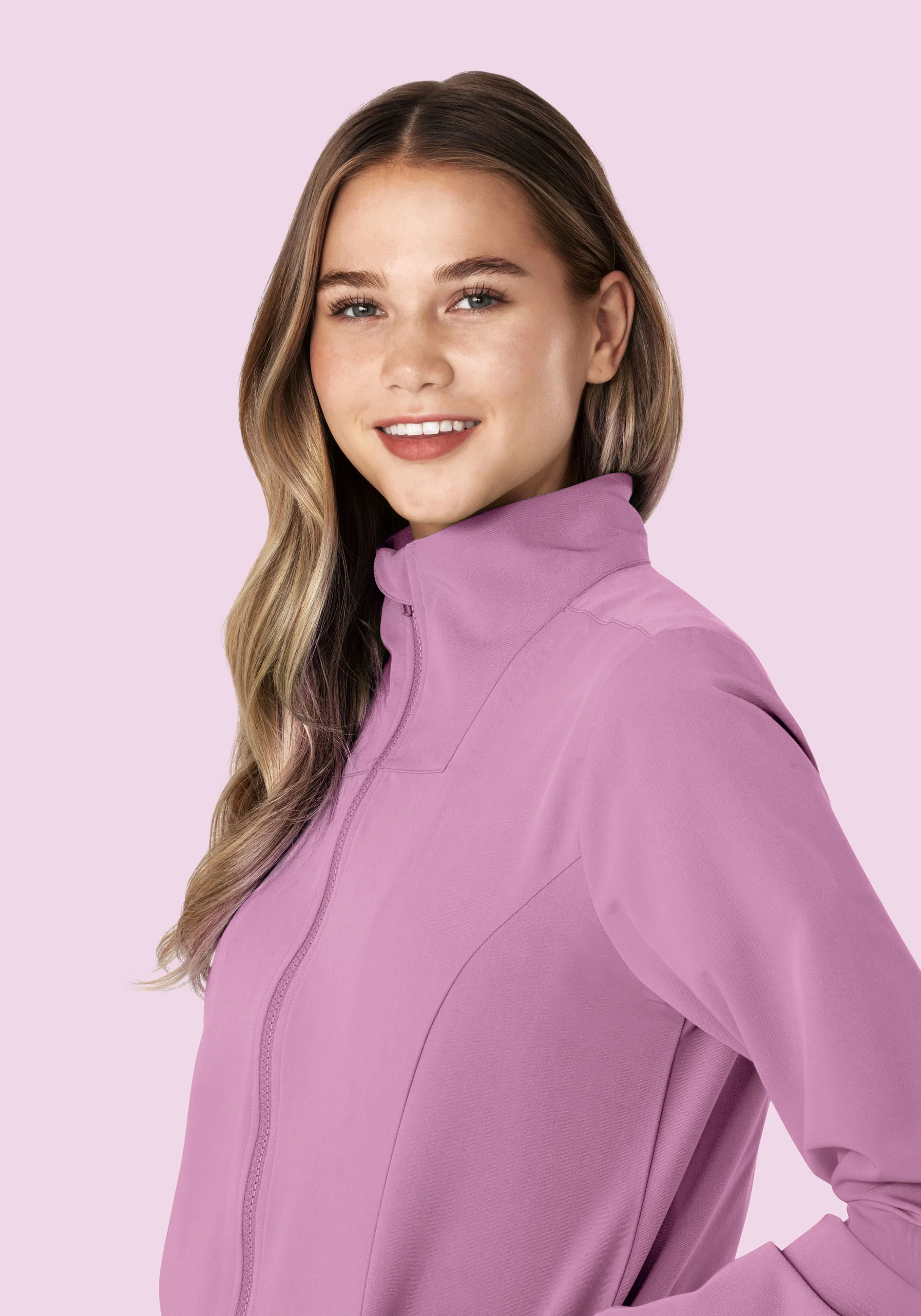 Women's Modern Scrub Jacket Lilac - Image 2